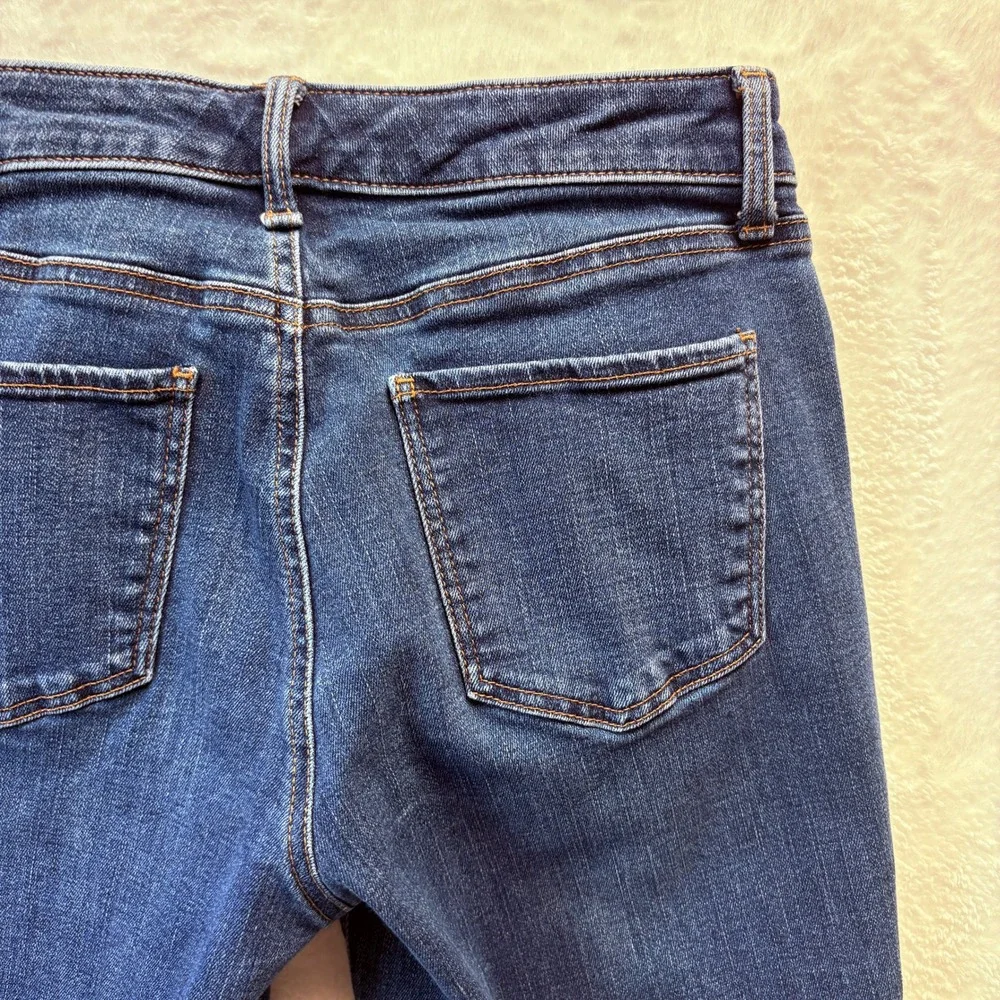 Talbots Jeans Women‎ Sz 4 Petite Flawless Five Pocket Denim Button Cuff